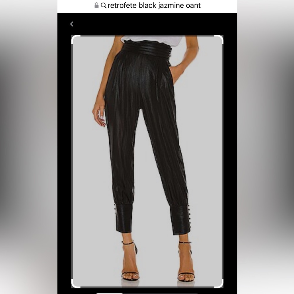 Retrofete black Jazmine pant size small